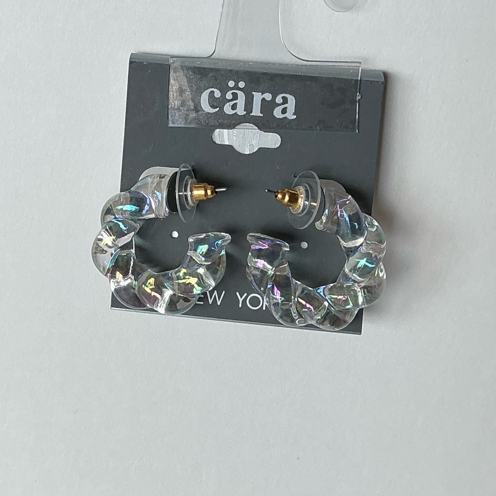 CARA NEW YORK  Acrylic Hoop Earrings